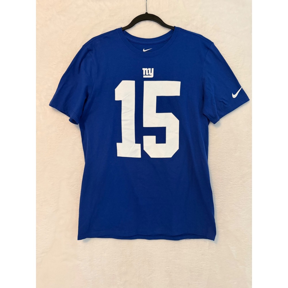 Nike Mens New‎ York Giants Brandon Marshall 15 Blue T-Shirt Athletic Cut Medium